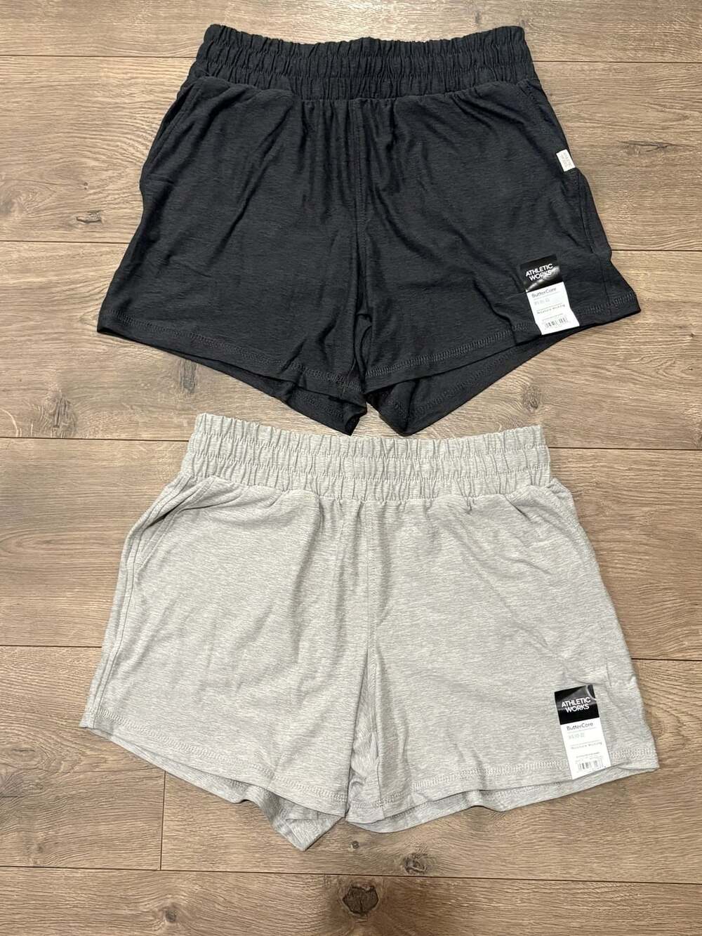 Lot of 2 NWT Athletic Works ButterCore Gym Short Size XS (0-2)